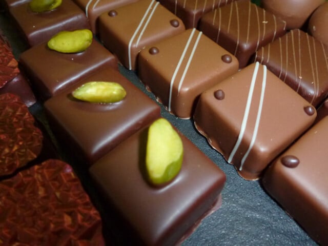 Schokoladenherstellung in der Confiserie Beschle Basel.