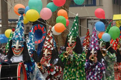 Der Cortege der Basler Fasnacht.