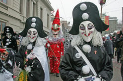 Der Cortege der Basler Fasnacht.