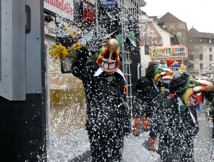 Der Cortege der Basler Fasnacht.