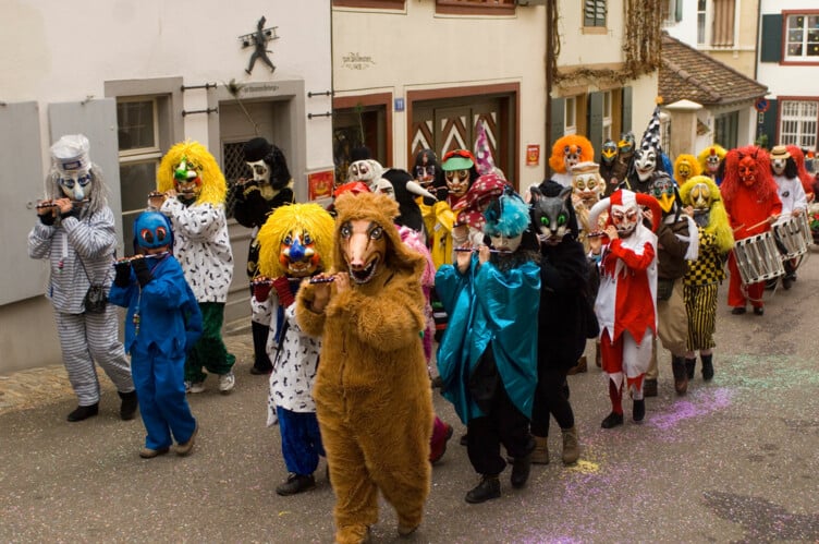 Der Cortege der Basler Fasnacht.