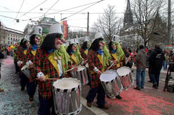 Der Cortege der Basler Fasnacht.