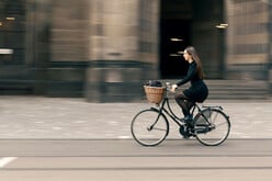 Durch Basel auf dem Fahrrad.