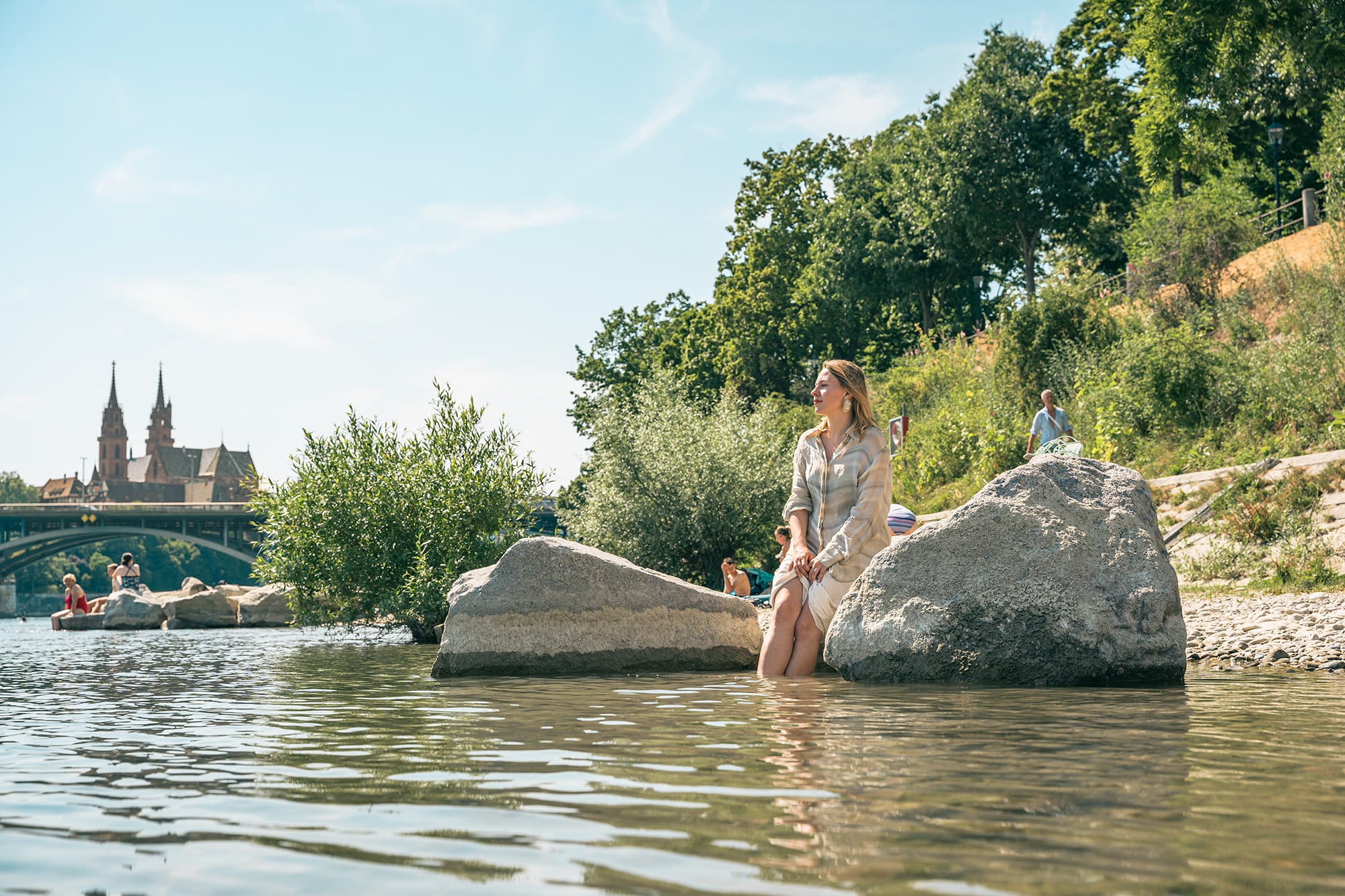 Für Sophie ist Basel ein Ruhepol. © Schweiz Tourismus, Christian Meixner