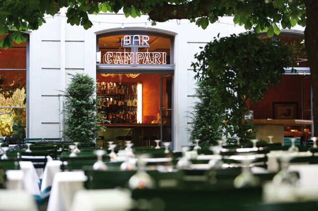 Die Campari Bar der Kunsthalle Basel.