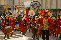 Der Cortege der Basler Fasnacht.