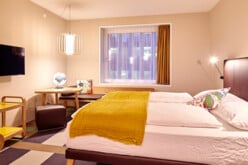 Ein Zimmer im Nomad Hotel Basel.